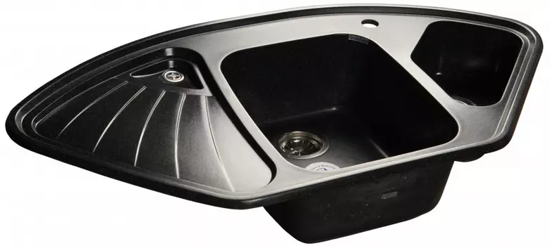 Кухонная мойка черный GranFest Corner GF-C1040E
