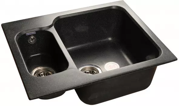 Кухонная мойка черный GranFest Standart GF-S615K