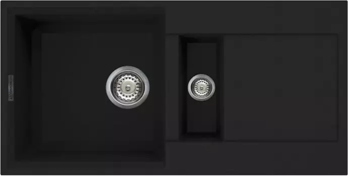 Кухонная мойка черный Tetogranit Omoikiri Sakaime 86-2-BL