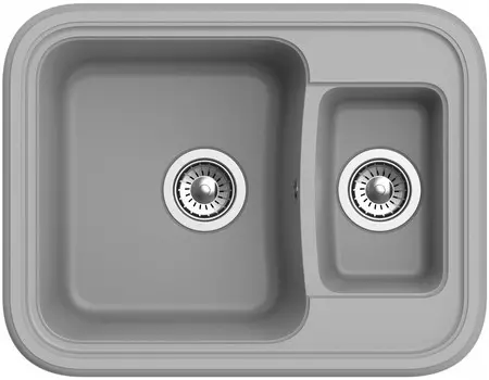 Кухонная мойка Ewigstein серый металлик Antik 60K