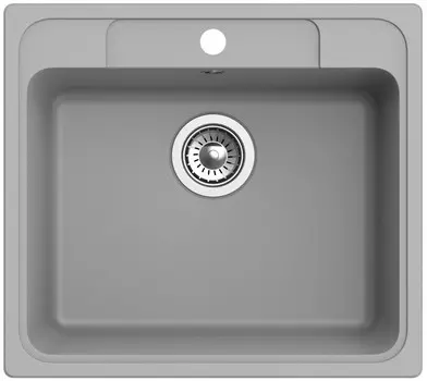 Кухонная мойка Ewigstein серый металлик Elegant 60