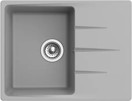 Кухонная мойка Ewigstein серый металлик Gerd 45F