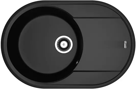 Кухонная мойка Flortek Дафна антрацит 23.030.С0760.302