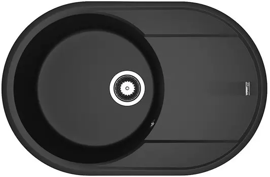 Кухонная мойка Flortek Дафна черный 23.030.С0760.102