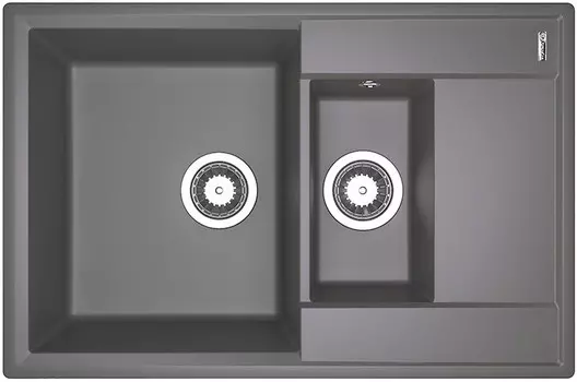 Кухонная мойка Flortek Консул грей 23.025.D0760.305