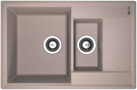 Кухонная мойка Flortek Консул песочный 23.025.D0760.107