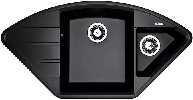 Кухонная мойка Flortek Крокус антрацит 23.040.E0980.302