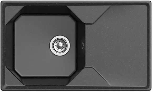 Кухонная мойка GranFest черный Unique GF-U-840L