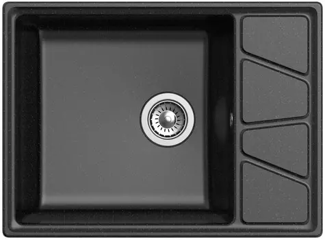 Кухонная мойка GranFest черный Vertex GF-V-680L