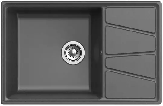 Кухонная мойка GranFest графит Vertex GF-V-780L