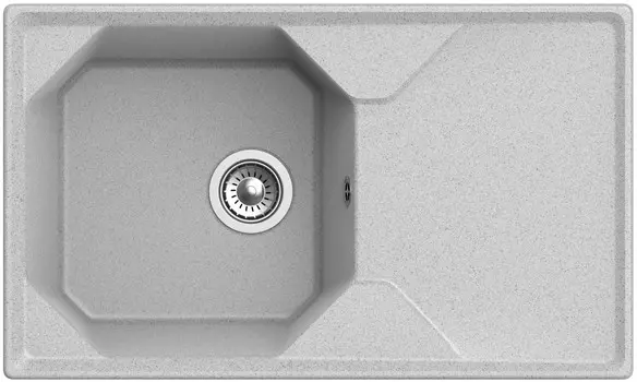 Кухонная мойка GranFest серый Unique GF-U-840L