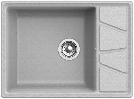 Кухонная мойка GranFest серый Vertex GF-V-680L