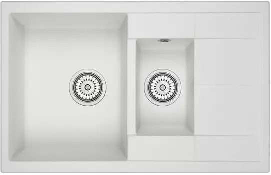 Кухонная мойка Granula арктик 7802wh