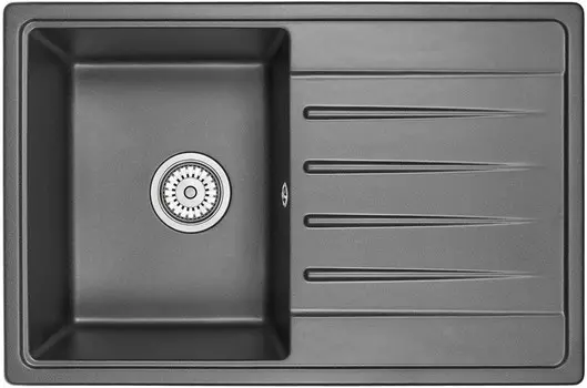 Кухонная мойка Granula черный 7602bl