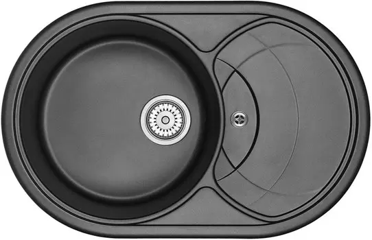 Кухонная мойка Granula черный 7801bl