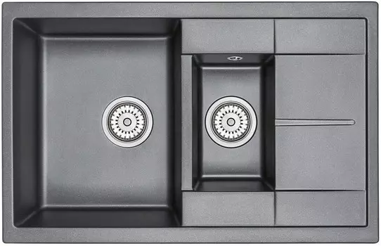 Кухонная мойка Granula черный 7802bl