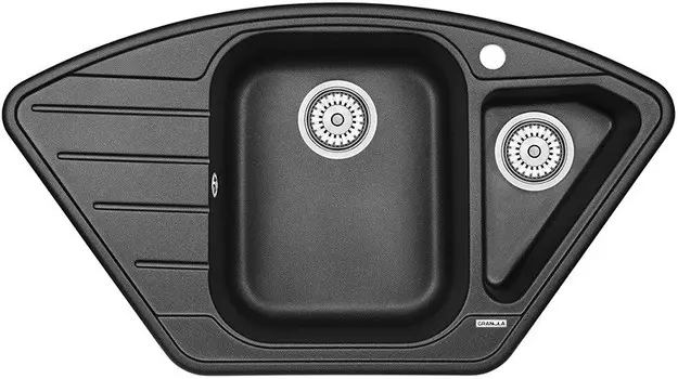 Кухонная мойка Granula черный 9101bl