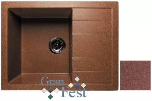 Кухонная мойка красный марс GranFest Quadro GF-Q650L