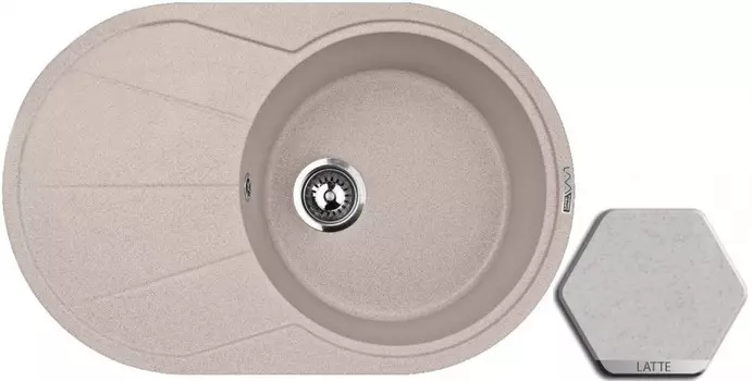 Кухонная мойка LATTE Lava E3.LAT