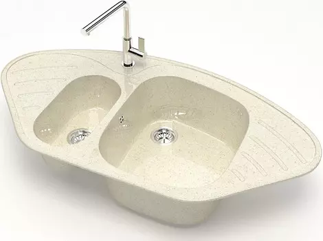 Кухонная мойка Marrbaxx Аделис Z23 бежевый глянец Z023Q002