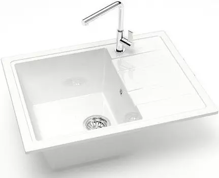 Кухонная мойка Marrbaxx Анастасия Z150 белый лёд глянец Z150Q001