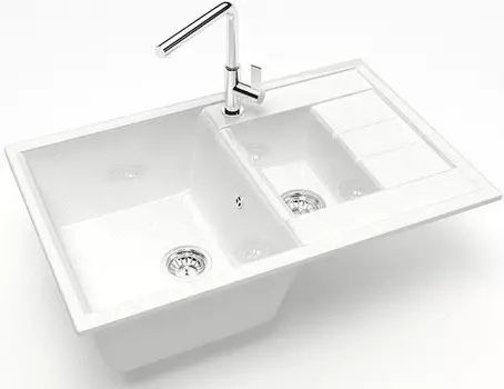 Кухонная мойка Marrbaxx Блонди Z210 белый лёд глянец Z210Q001