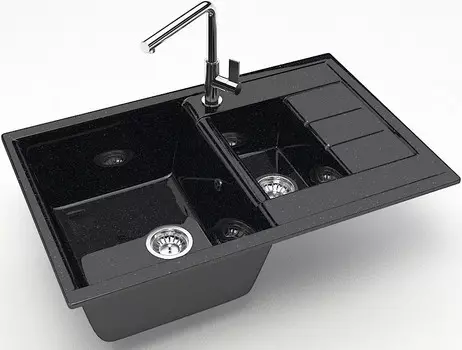 Кухонная мойка Marrbaxx Блонди Z210 черный глянец Z210Q004