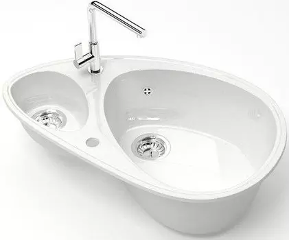 Кухонная мойка Marrbaxx Эмма Z13 белый лёд глянец Z013Q001