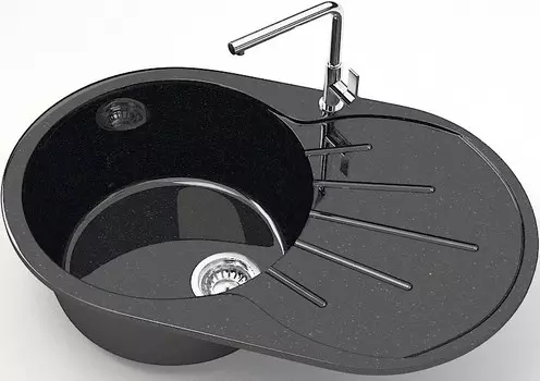 Кухонная мойка Marrbaxx Касандра Z110 черный глянец Z110Q004