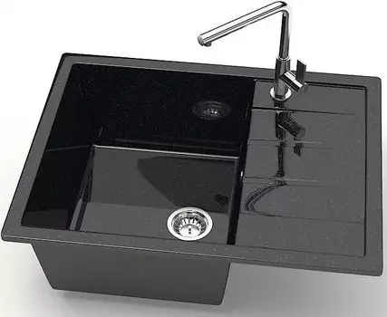 Кухонная мойка Marrbaxx Катрин Z151 черный глянец Z151Q004