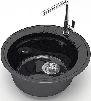 Кухонная мойка Marrbaxx Лексия Z6 черный глянец Z006Q004