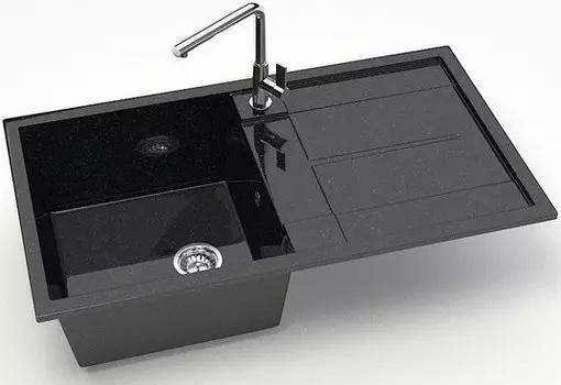 Кухонная мойка Marrbaxx Рони Z17 черный глянец Z017Q004