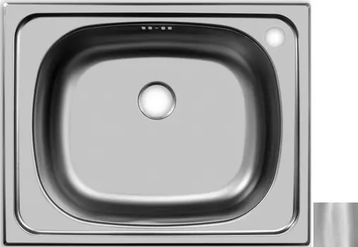 Кухонная мойка матовая сталь Ukinox Классика CLM500.400 --T6C 2C