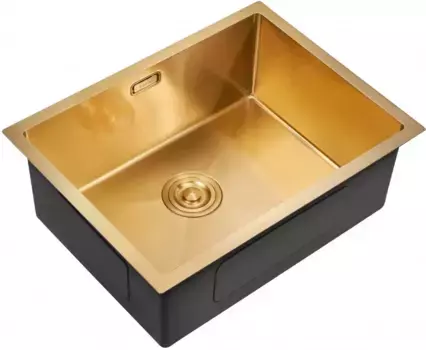 Кухонная мойка Milacio Denia 58 золотой матовый MC.77458