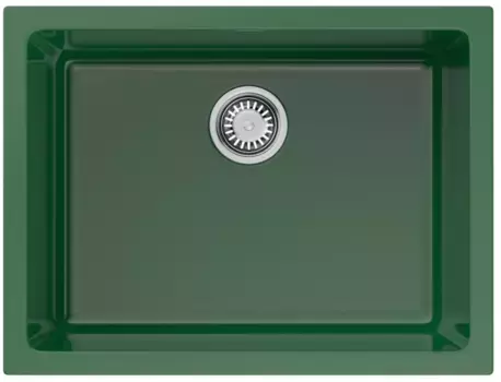 Кухонная мойка Natceramic Omoikiri Okinoshima 61-U/I-RG Glossy royal green 4911263