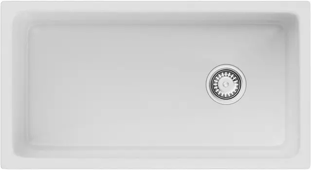 Кухонная мойка Natceramic Omoikiri Tokara 88-U/I-WH Side белый глянец 4993867