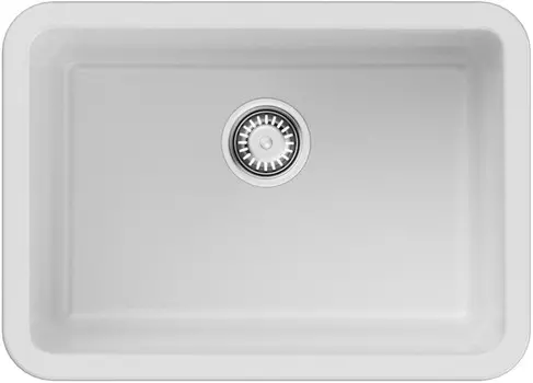 Кухонная мойка Natceramic Omoikiri Torishima 67-U/I-WH белый глянец 4993866