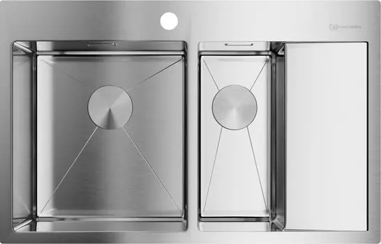 Кухонная мойка нержавеющая сталь Omoikiri Akisame 78-2-IN-L