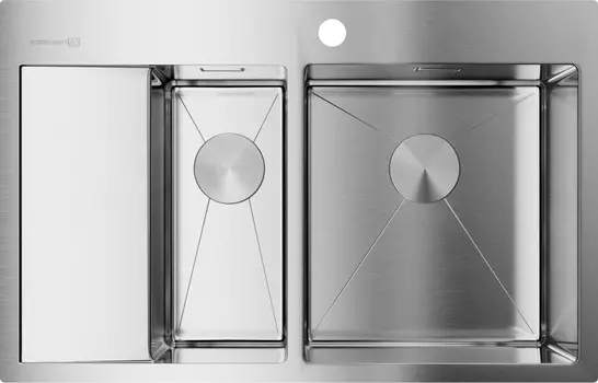 Кухонная мойка нержавеющая сталь Omoikiri Akisame 78-2-IN-R