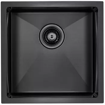 Кухонная мойка Paulmark Aller вороненая сталь PM904444-GM