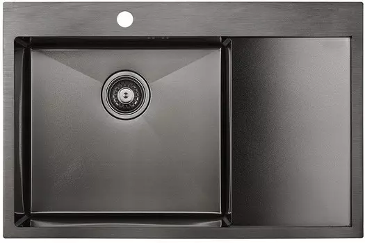 Кухонная мойка Paulmark Atlan вороненая сталь PM217851-GML