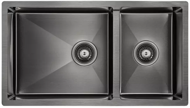 Кухонная мойка Paulmark Axel вороненая сталь PM227844-GM