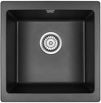 Кухонная мойка Paulmark Gera черный металлик PM104546-BLM