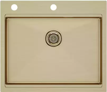 Кухонная мойка Paulmark Brim Pro золотой матовый PM705951-BG