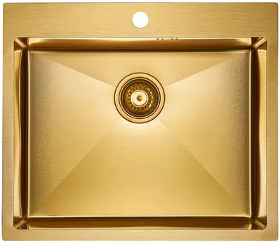 Кухонная мойка Paulmark Brim золотой матовый PM215951-BG