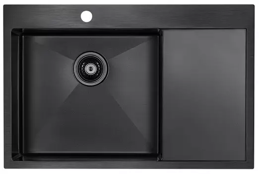Кухонная мойка Paulmark Elde вороненая сталь PM807851-GML