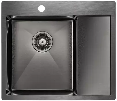 Кухонная мойка Paulmark Flank вороненая сталь PM225951-GML
