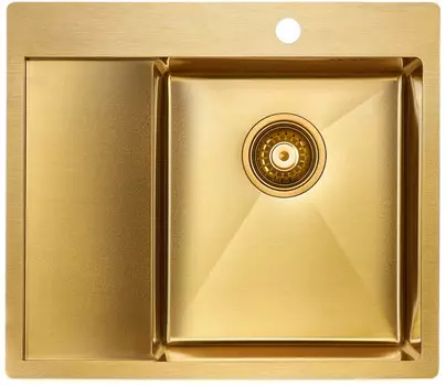 Кухонная мойка Paulmark Flank золотой матовый PM225951-BGR