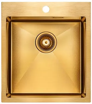 Кухонная мойка Paulmark Neckar золотой матовый PM804551-BG