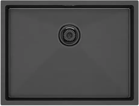 Кухонная мойка Paulmark Next вороненая сталь PM215844-GM